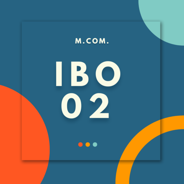 IBO-02: International Marketing Management