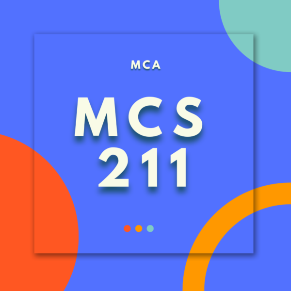 MCS-211: Design and Analysis of Algorithm (MCA)