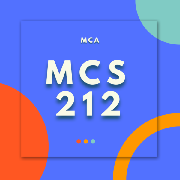 MCS-212: Discrete Mathematics (MCA)