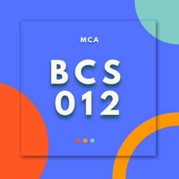 BCS-012: Basic Mathematics (MCA)