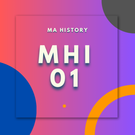 MHI-01:MA HISTORY