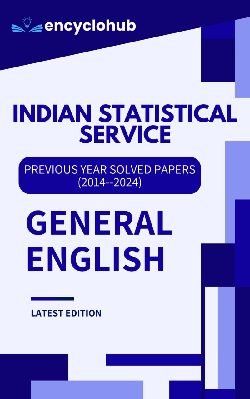 INDIAN STATISTICAL SERVICE (ISS) GENERAL ENGLISH Solved Papers (2014–2024) | Latest Edition PDF