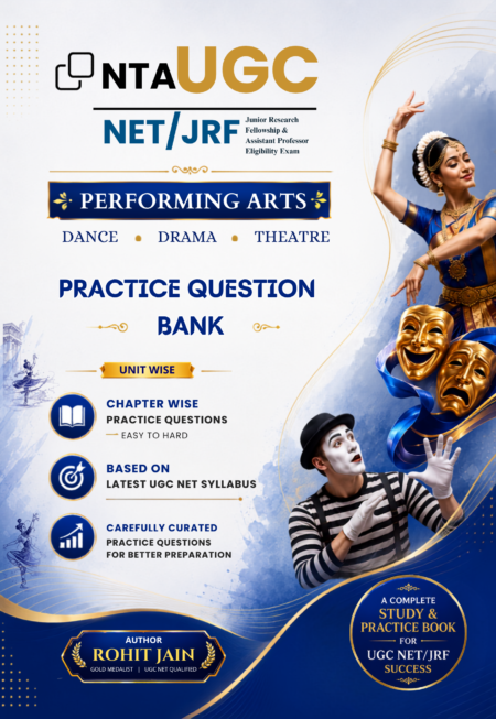 NTA UGC NET JRF Performing Arts Paper-II Practice Question Bank Book Cover by Rohit Jain