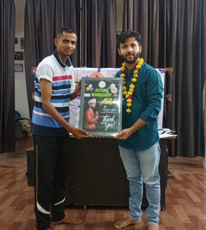 Rohit Jain at a workshop or honour ceremony